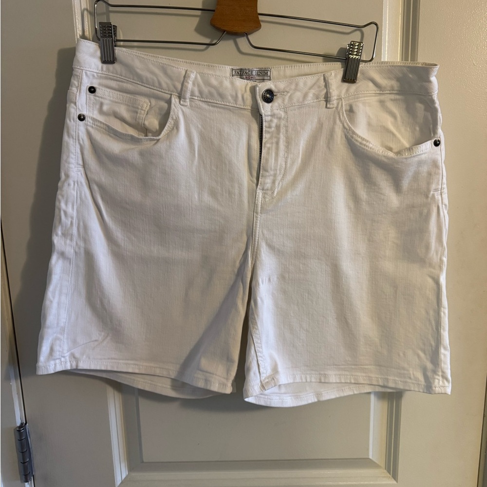 FatFace Women’s White Denim Shorts, Size 12